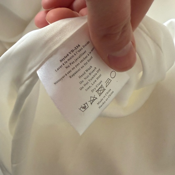 V. Chapman June White Strapless Dress - Picture 6 of 10